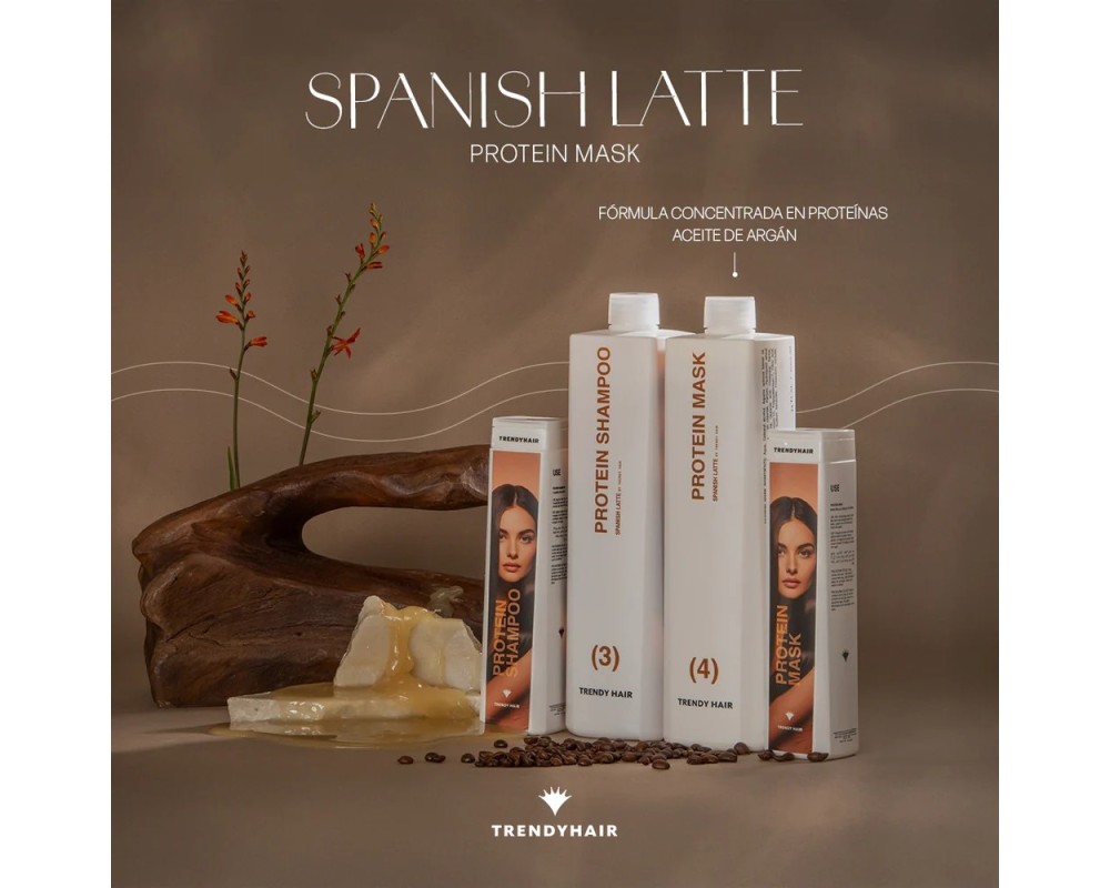 Trendy hair Spanish Latte Mascarilla Protein 1000 ml