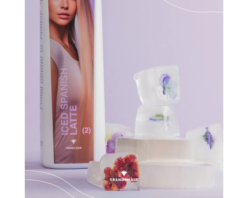 Trendy hair Spanish Latte Iced Crema Para Alisar el Cabello 1000 ml