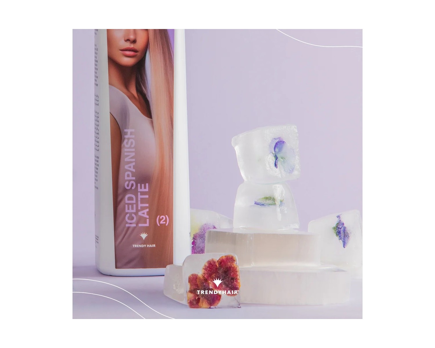 Trendy hair Spanish Latte Iced Crema Para Alisar el Cabello 1000 ml