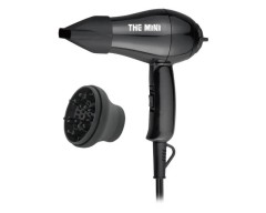 MyHair Secador de Viaje Plegable The Mini Black con difusor