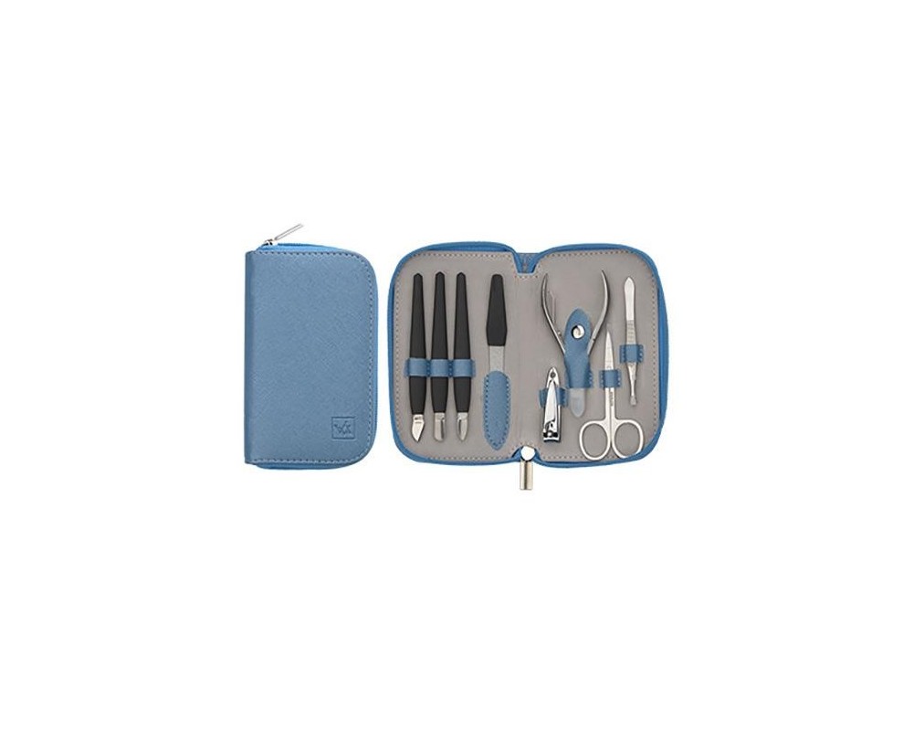 Walkiria Estuche de manicura azul metal Ref.519