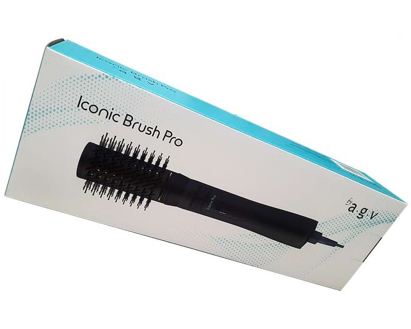 Agv Cepillo Secador MultiStyler Iconic Brush Pro con 3 cabezales Negro