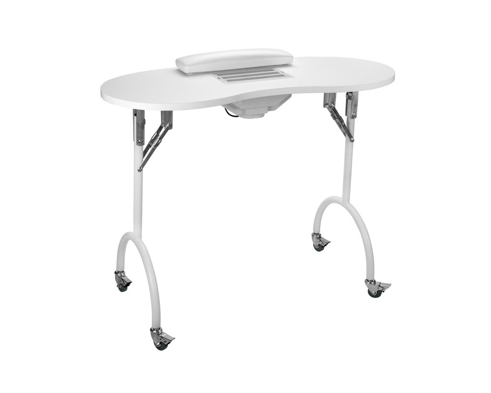 Mesa manicura plegable con aspiración y ruedas Eurostil 04278