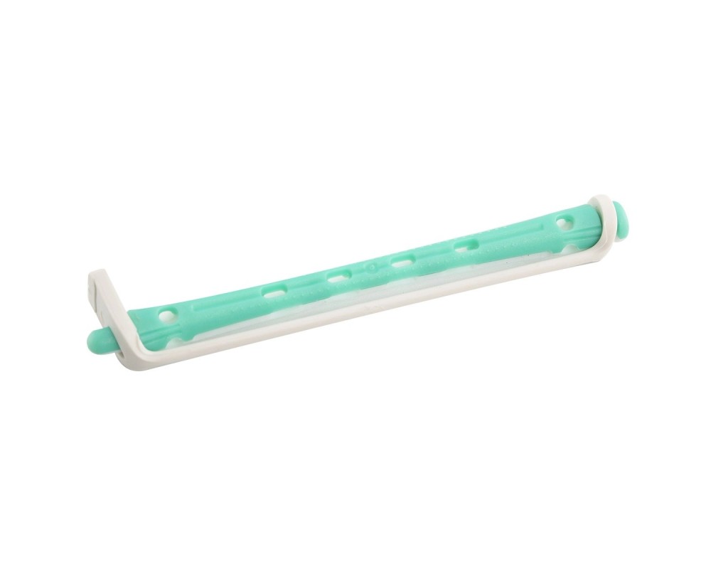 Bigudi Plastico N 1 Verde-Blanco 12 uds.