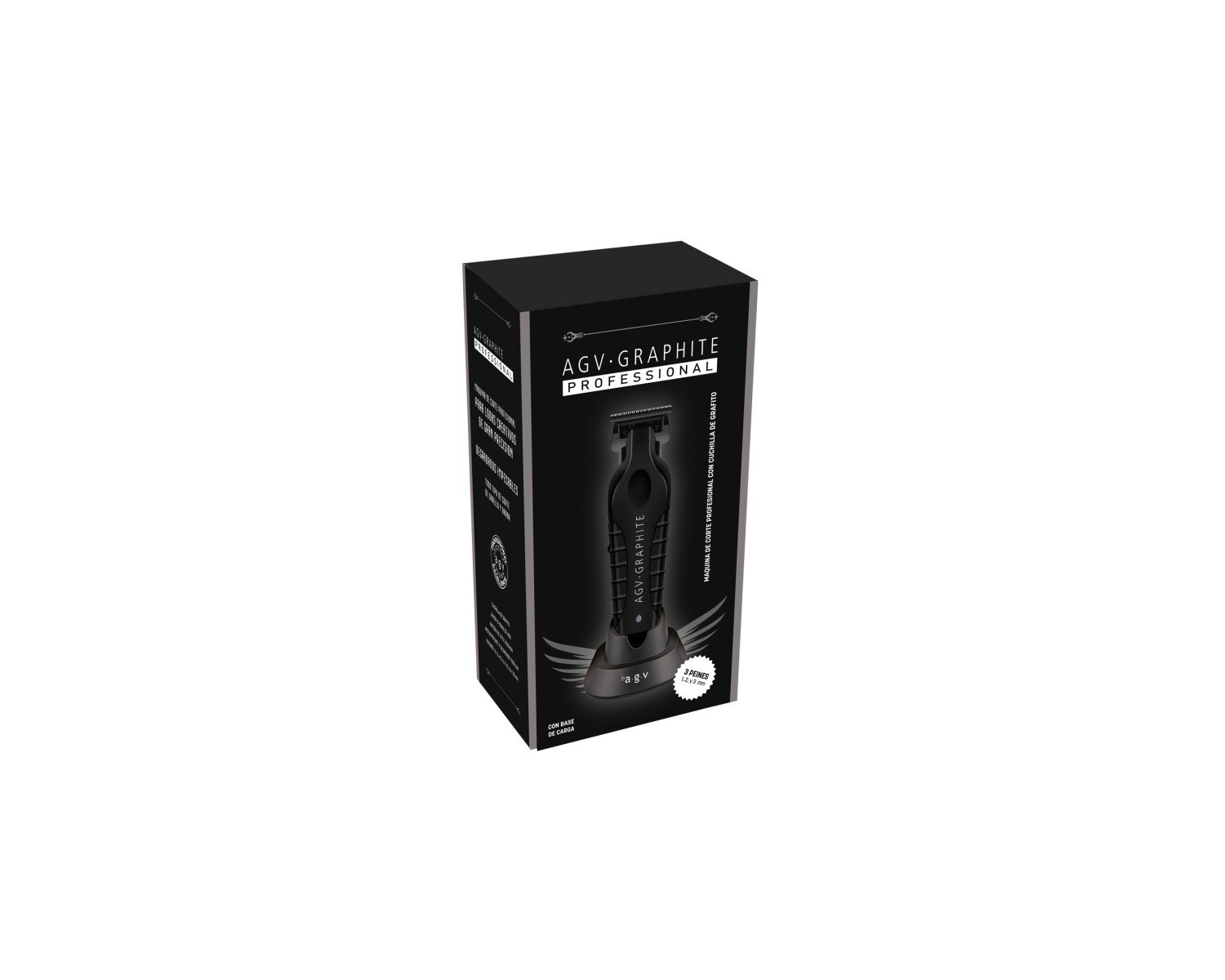 Agv Máquina de Corte Pro Trimmer Con Cuchilla de Graphite con Base incluye 3 peines