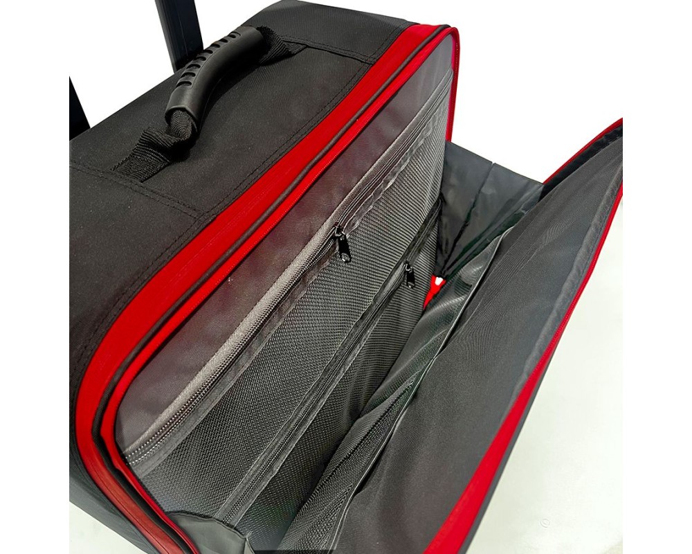 Artero Maleta Pandora Con Ruedas Negra Roja