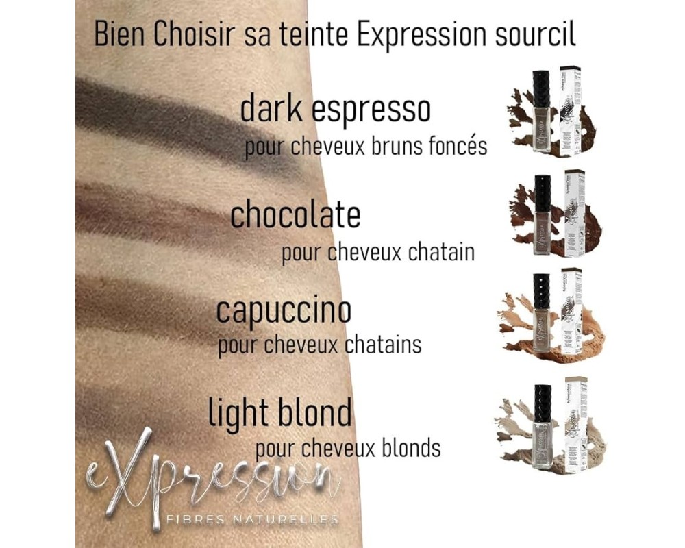 Infiniment Vous Expression fibras naturales cejas color negro 9ml