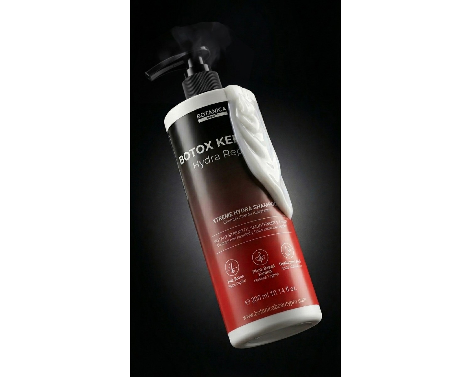 Botanica Botox Keratin Champú Xtreme Hydra Repair con Ácido Hialurónico 300 ml