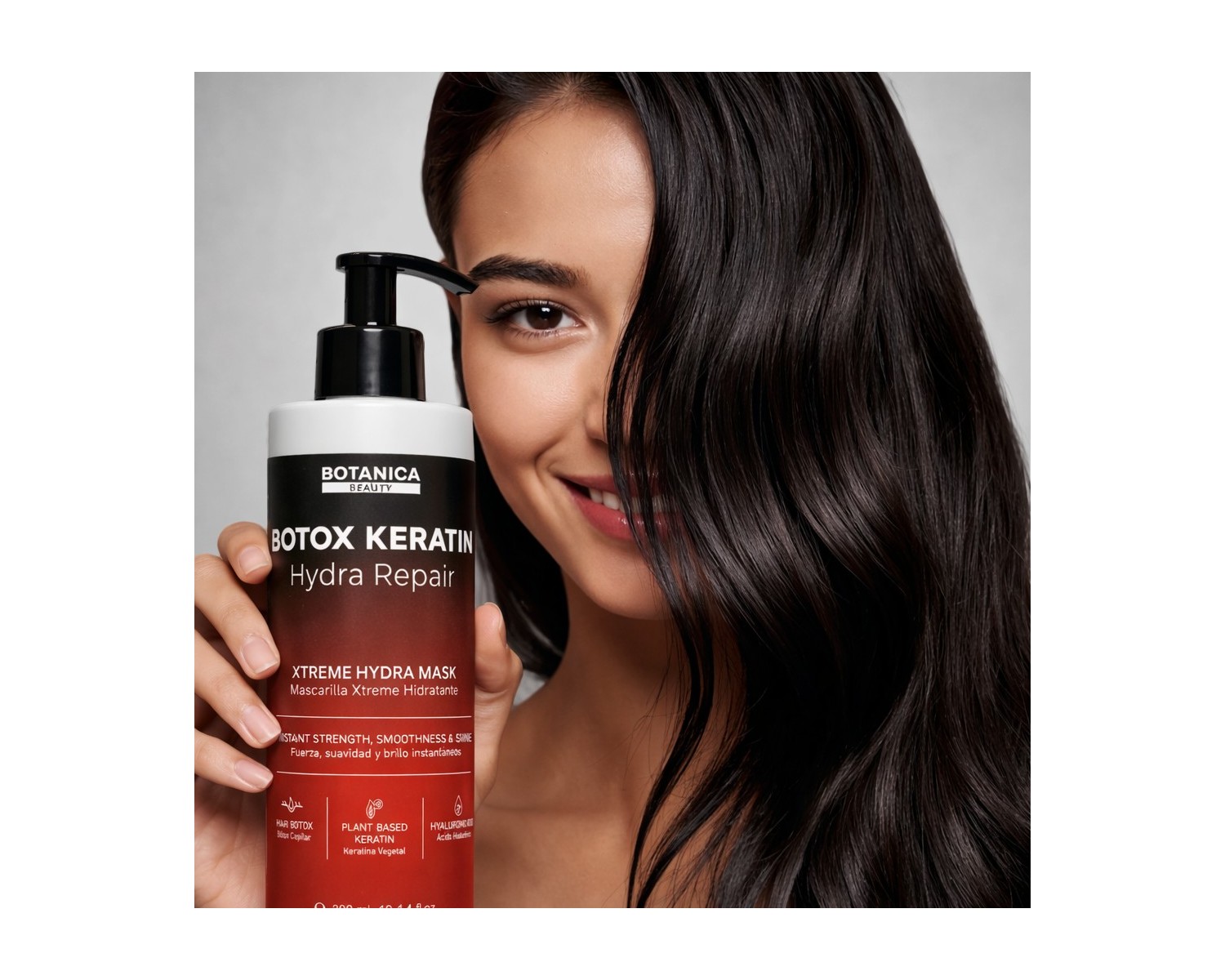 Botanica Botox Keratin Mascarilla Xtreme Hydra Repair con Ácido Hialurónico 300 ml