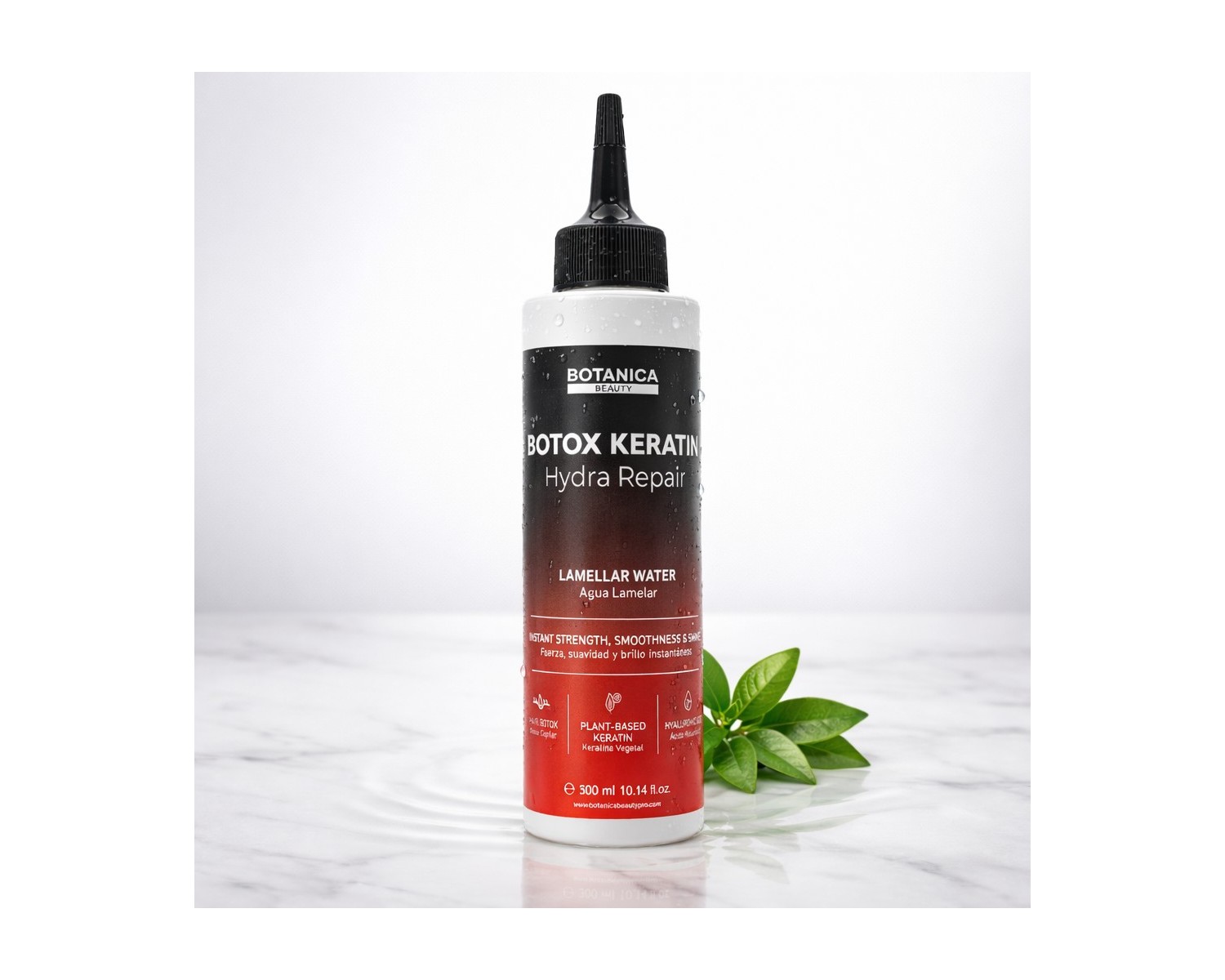 Botanica Botox Keratin Lamelar Water Hydra Repair acondicionador con ácido hialurónico 300 ml