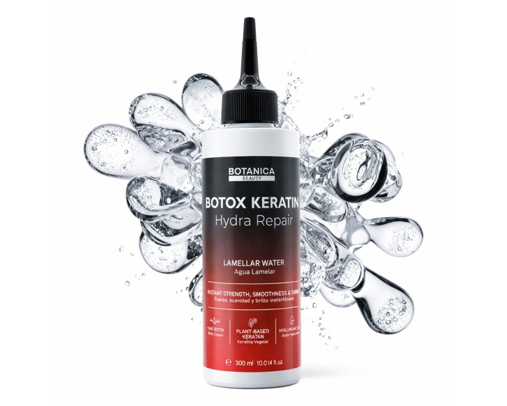 Botanica Botox Keratin Lamelar Water Hydra Repair acondicionador con ácido hialurónico 300 ml
