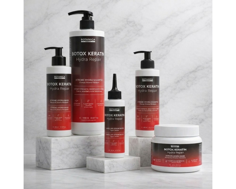 Botanica Botox Keratin Lamelar Water Hydra Repair acondicionador con ácido hialurónico 300 ml