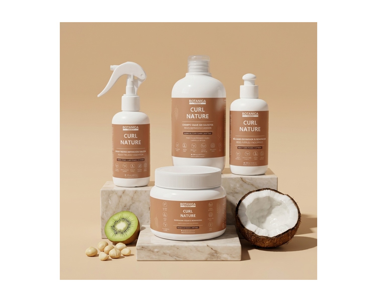 Botanica Curl Nature Champú Sin Sulfatos Potenciador Rizos Método Curly 450 ml