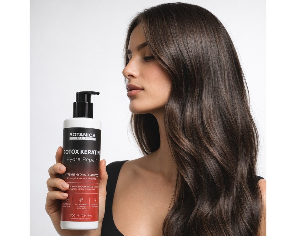 Botanica Botox Keratin Champú Xtreme Hydra Repair con Ácido Hialurónico 1000 ml