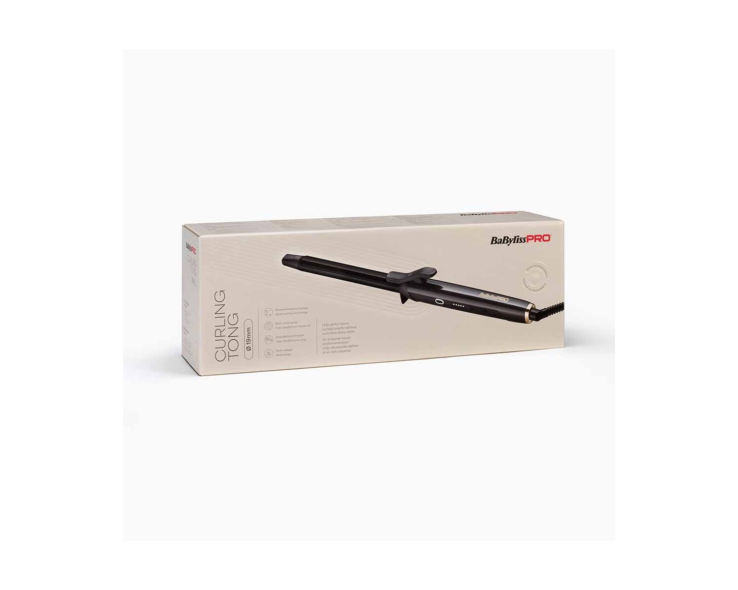 Babyliss Pro tenacilla Black Lustre Ø19 mm