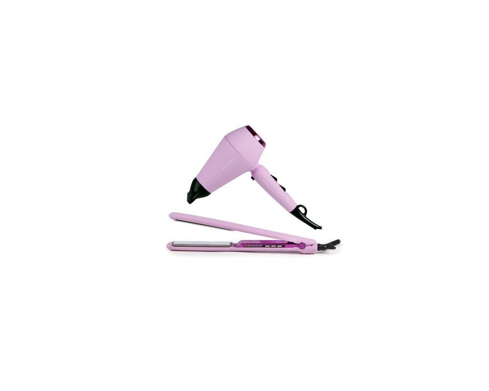 Corioliss. Plancha de pelo C3 Lilac + Secador de pelo Kompactissimo