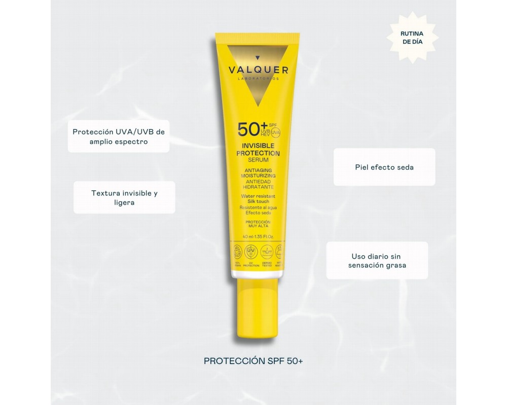Valquer Protector Solar Facial Invisible SPF50+ 40ml