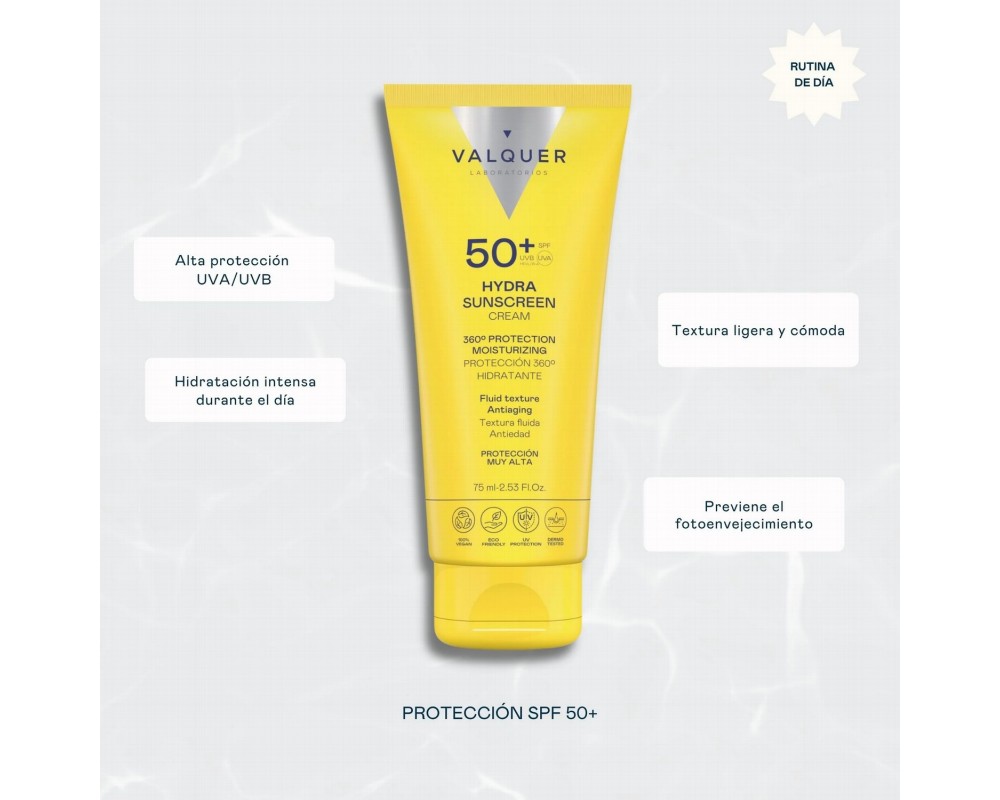 Valquer Protector Solar Facial Hydra SPF50+75ml