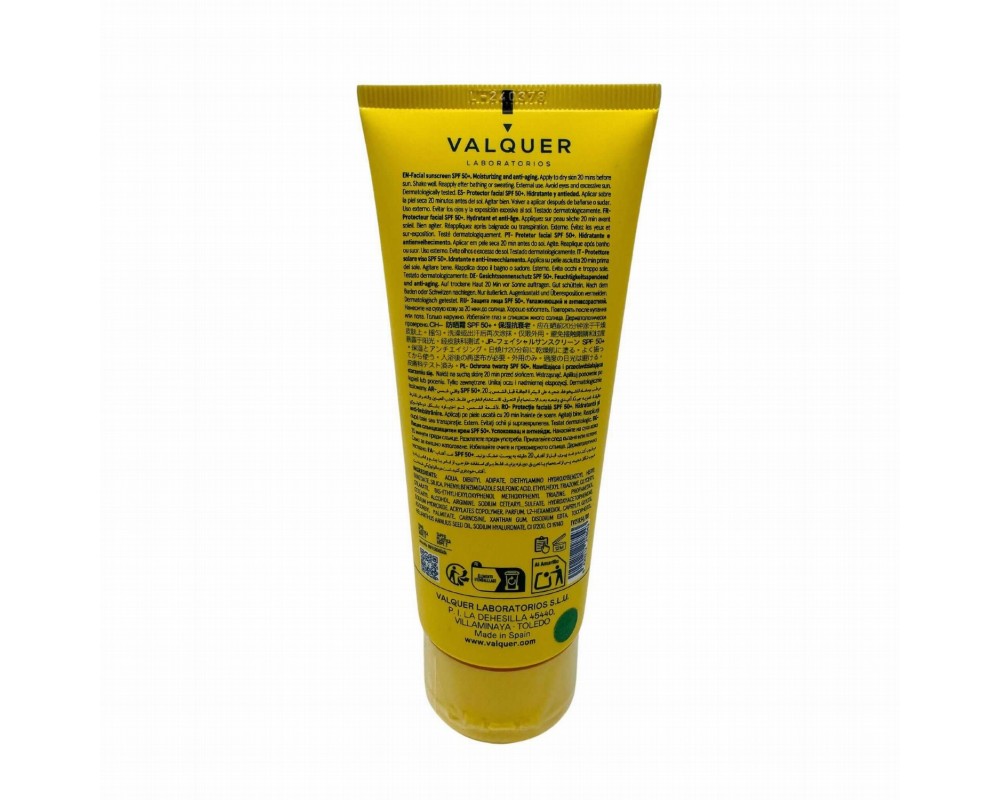 Valquer Protector Solar Facial Hydra SPF50+75ml