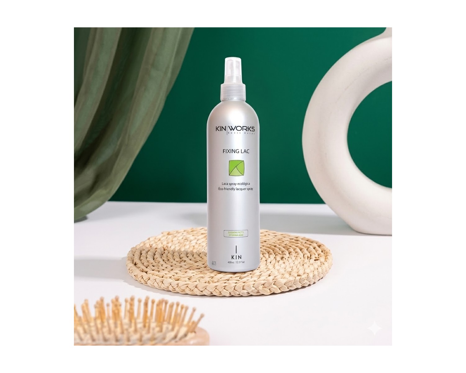 KinWorks Laca spray ecológica fuerte 400 ml