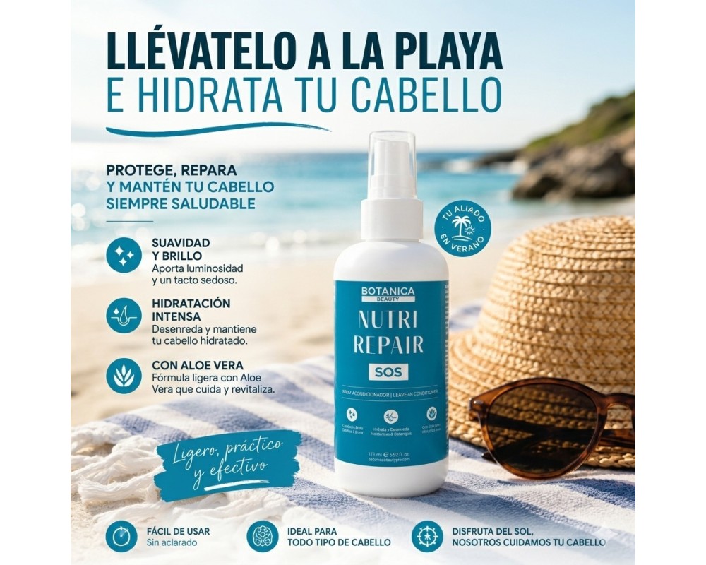 Botanica SOS Spray Leave In Acondicionador Nutri Repair 175 ml