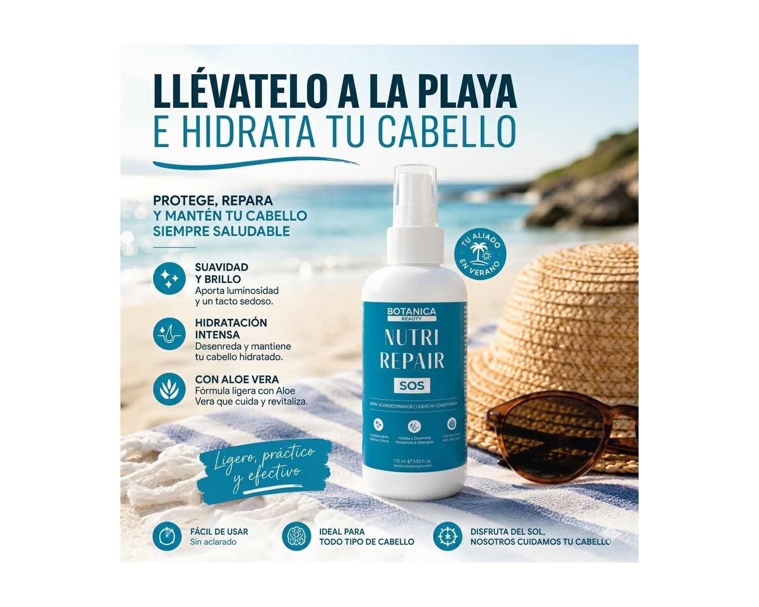 Botanica SOS Spray Leave In Acondicionador Nutri Repair 175 ml