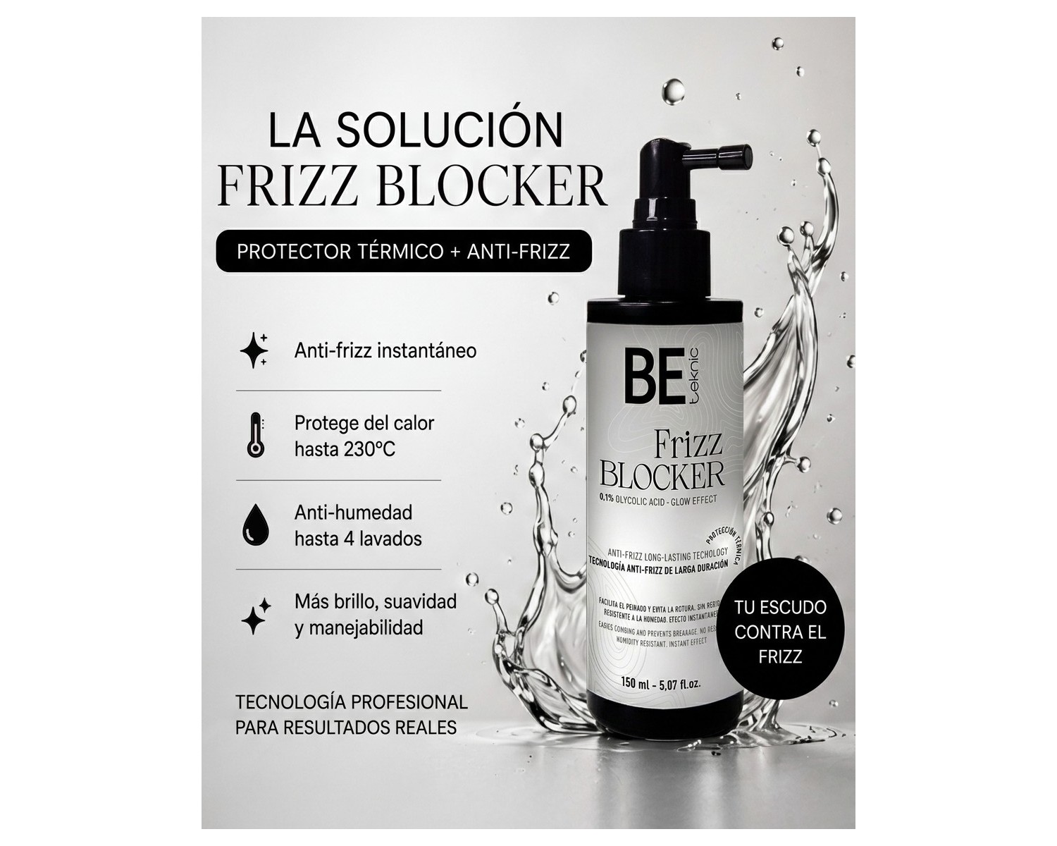 Be Teknic Spray Total Anti Frizz Blocker 150 ml