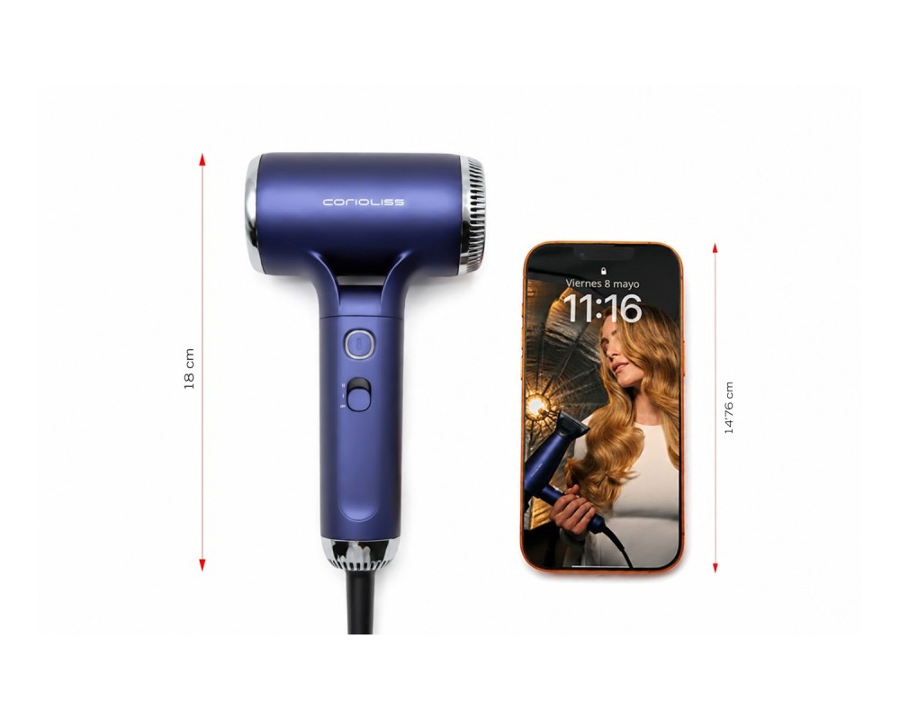 Corioliss Breeze Blue Secador de Pelo Profesional BLDC Iónico 1350W