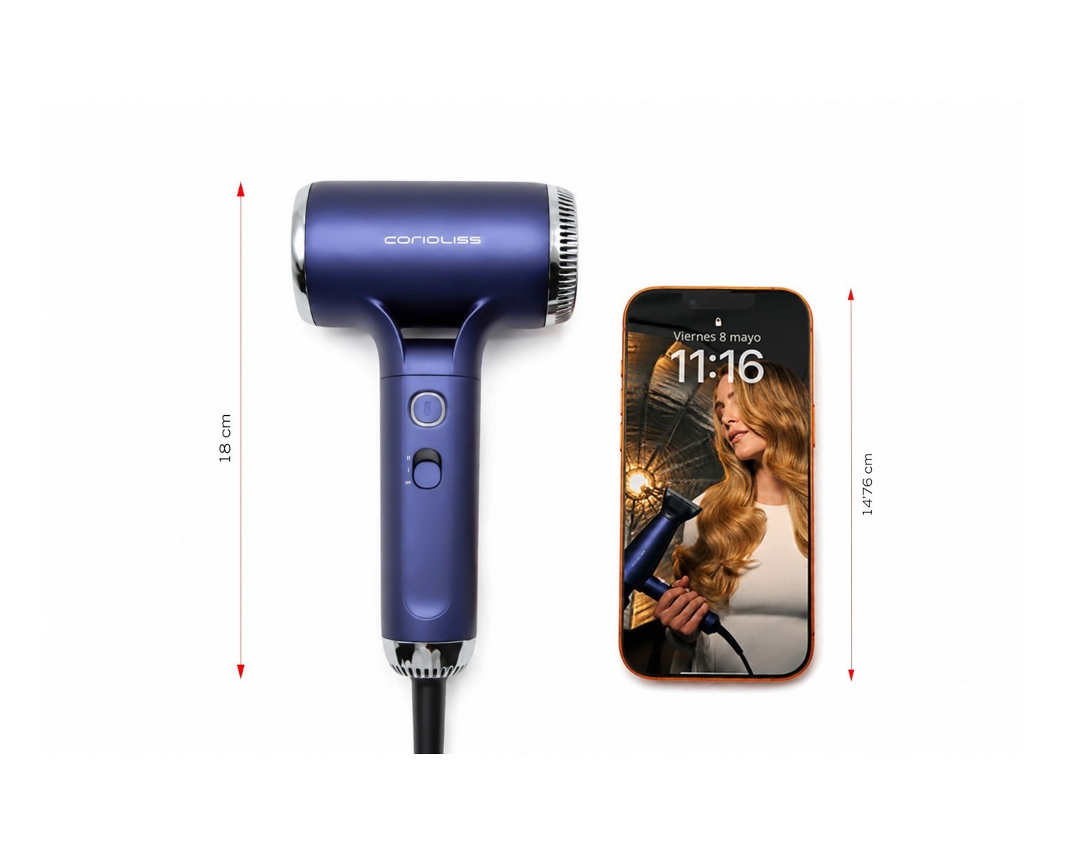 Corioliss Breeze Blue Secador de Pelo Profesional BLDC Iónico 1350W