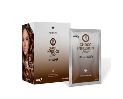 Trendy hair Re Elixir Hair Coffe Infusión Step 1 Sobre 25 ml + Choco Infusión Step 2 Sobre 25 ml