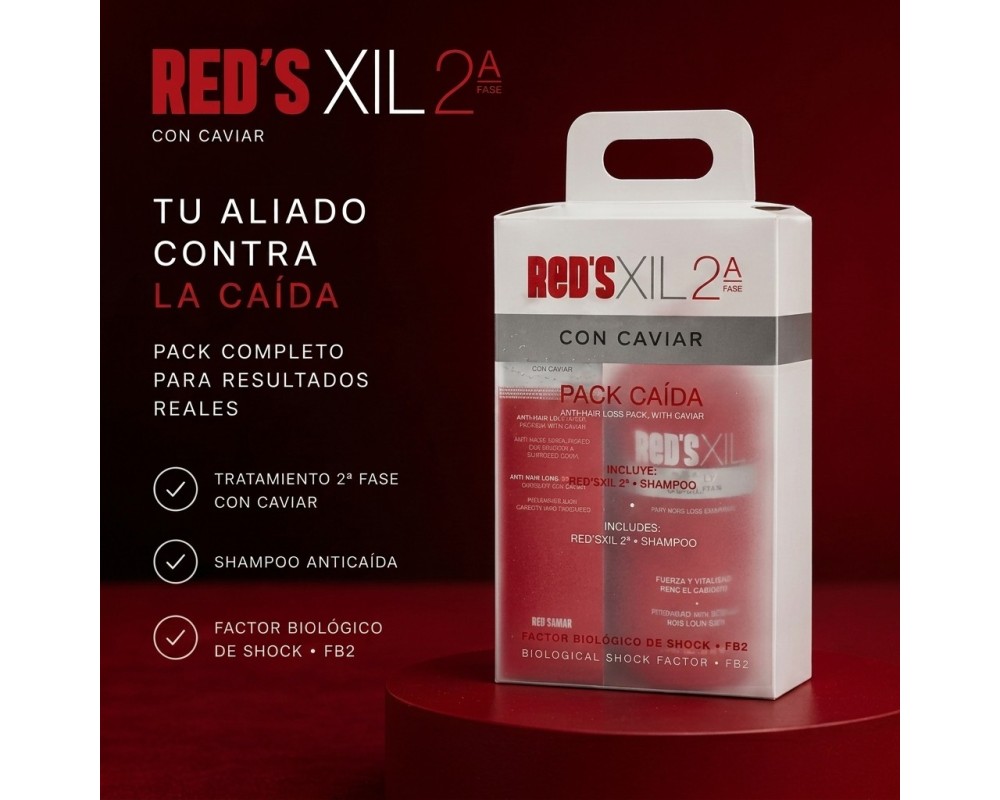 RED´S XIL Pack Anticaída: Champú 300ml + Tratamiento 2ª Fase