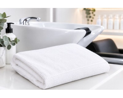 Toalla de Lavabo Blanca Profesional para Peluquería y Estética