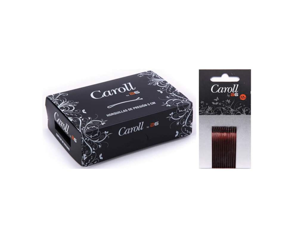 Caroll Clips Bolita Castaño caja 60 Carton x 12 uds.
