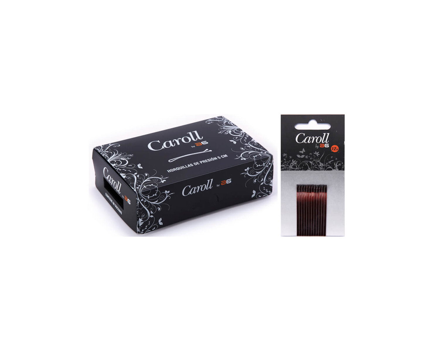 Caroll Clips Bolita Castaño caja 60 Carton x 12 uds.