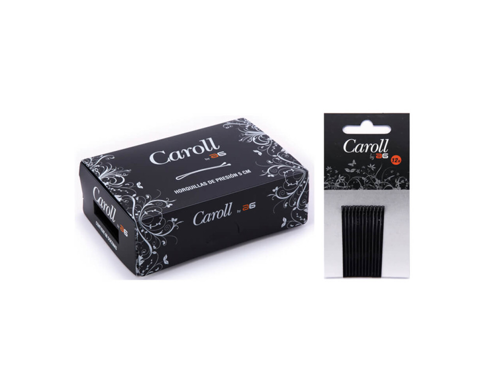 Caroll Clips Bolita Negro caja 60 Carton x 12 uds.