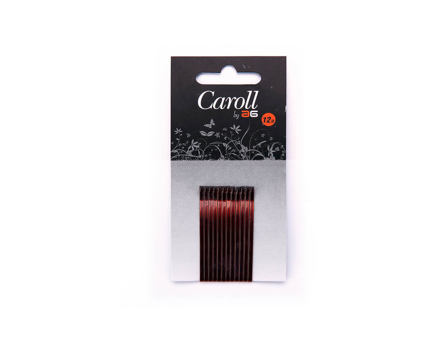Caroll Clips Bolita Castaño 12 uds.