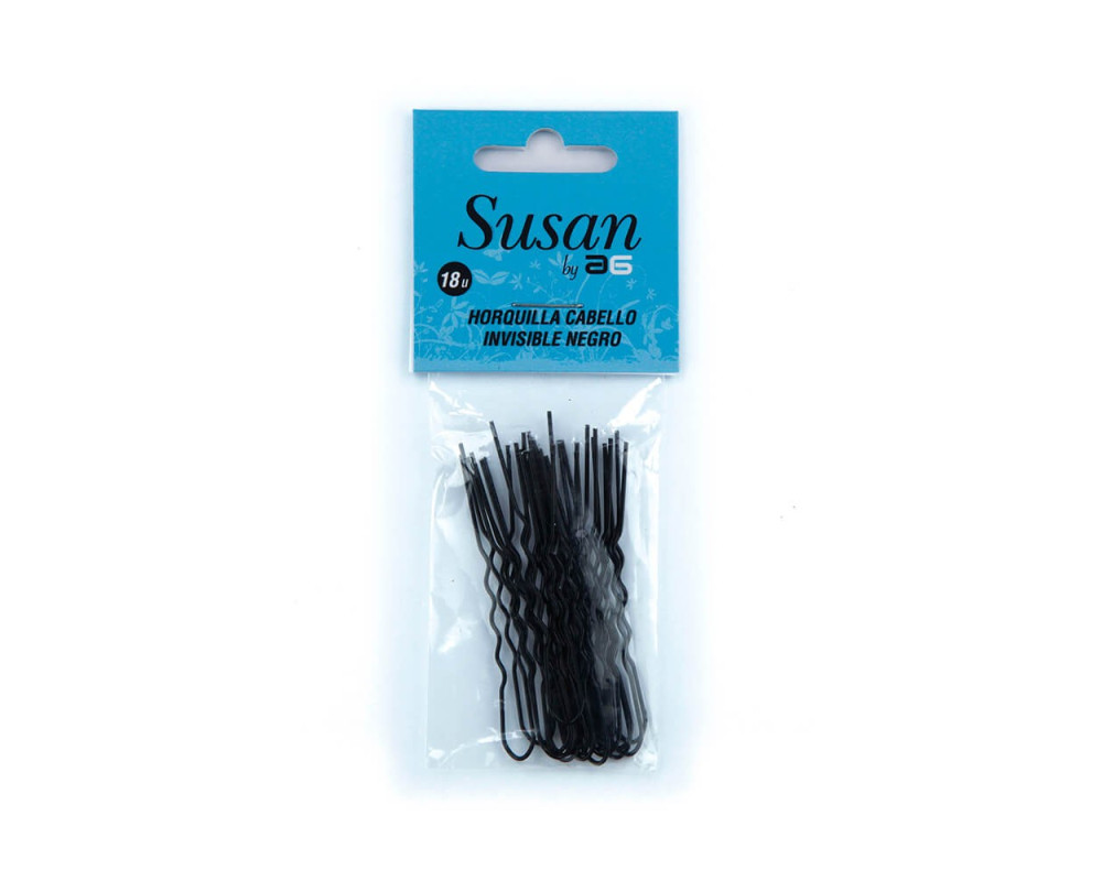 Susan Horquillas Ond Negras18 uds.