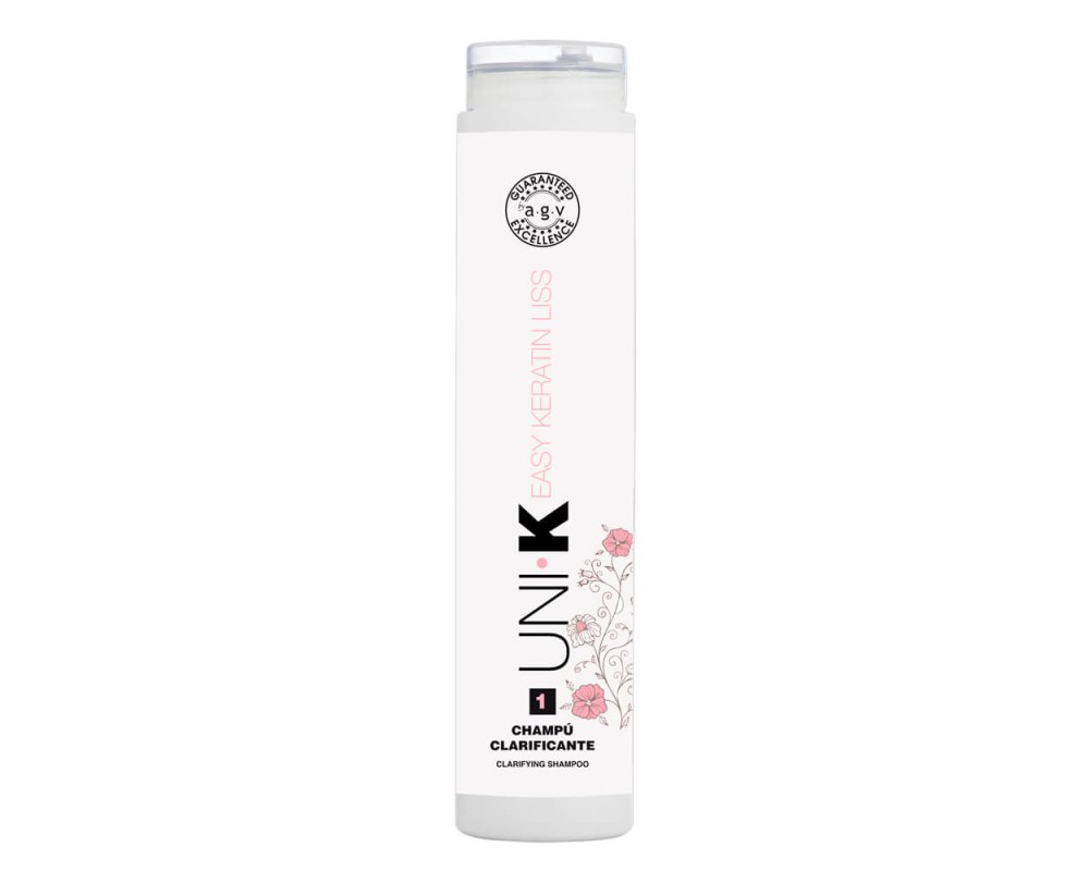 AGV Unik Easy Keratin Liss 1 champú clarificante 250ml