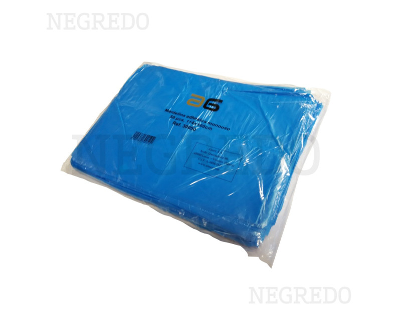 Ag Mantelina Adhesiva Azul 50 uds.
