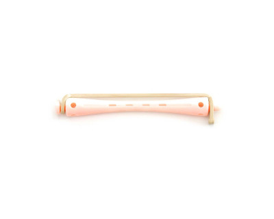 Bigudi Plastico N 2 Blanco-Rosa 12 uds.