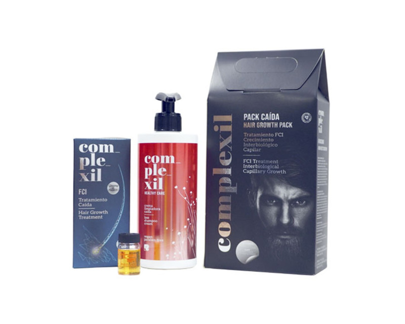 Complexil Kit Caída: FCI ampollas 9x8ml + crema limpiadora (champú)