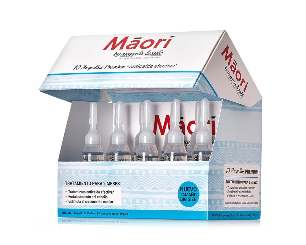 Pack anti-caída capilar Maori 10 ampollas 10ml