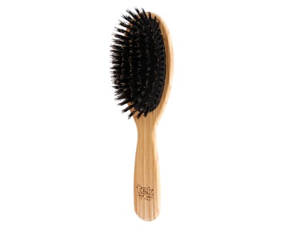 Tek cepillo ovalado grande con cerdas de jabalí