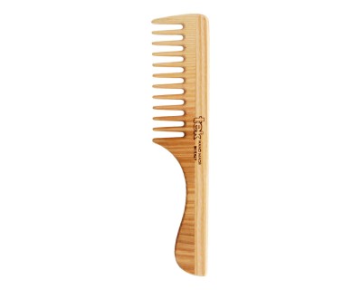 Tek peine de dientes ralos con mango de madera