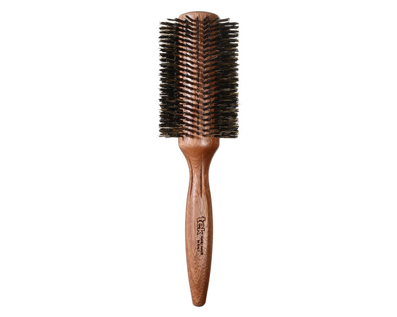 Tek cepillo de madera con cerdas de jabalí Ø70mm