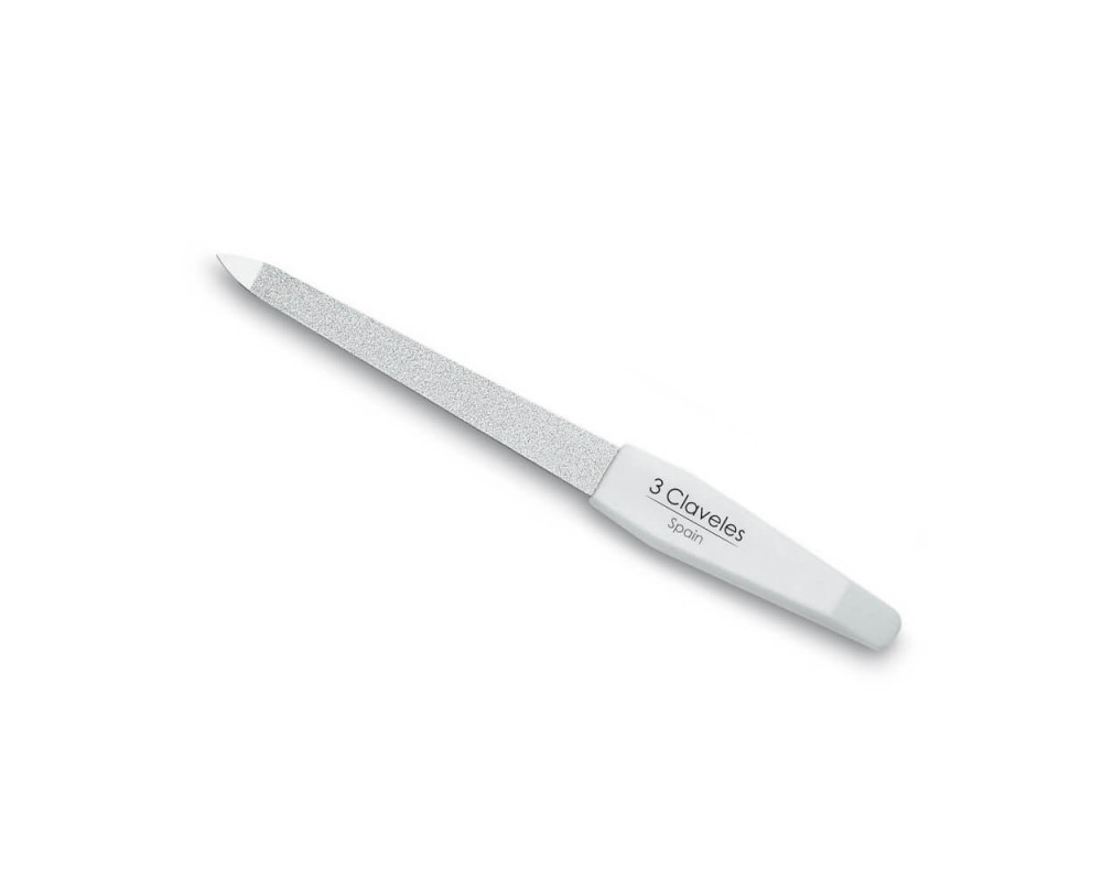 3 Claveles lima de manicura de zafiro cromada 15 cm