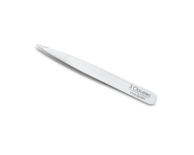 3 Claveles Pinza de Depilar Fina de Acero Inoxidable