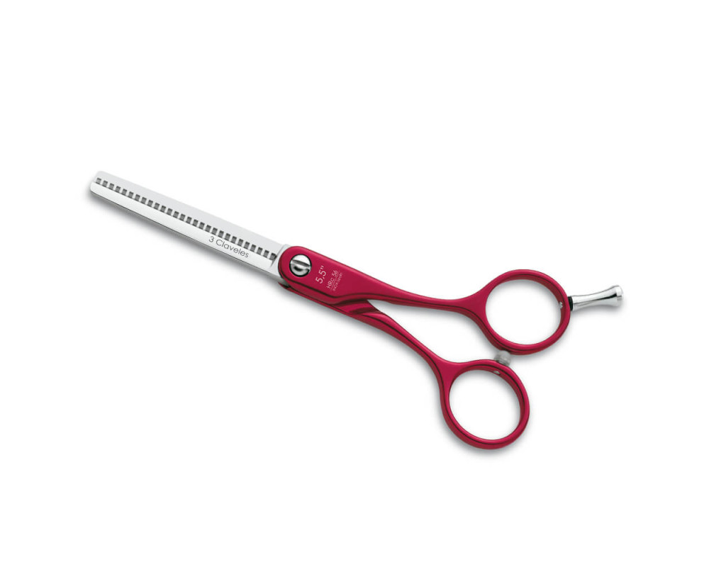 3 Claveles DurAlumini tijera de desfilar 5,5" color rojo 99875