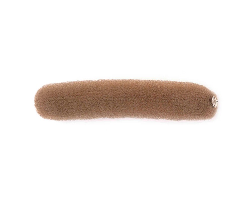 Sibel relleno moño nylon espiral, castaño 23 cm