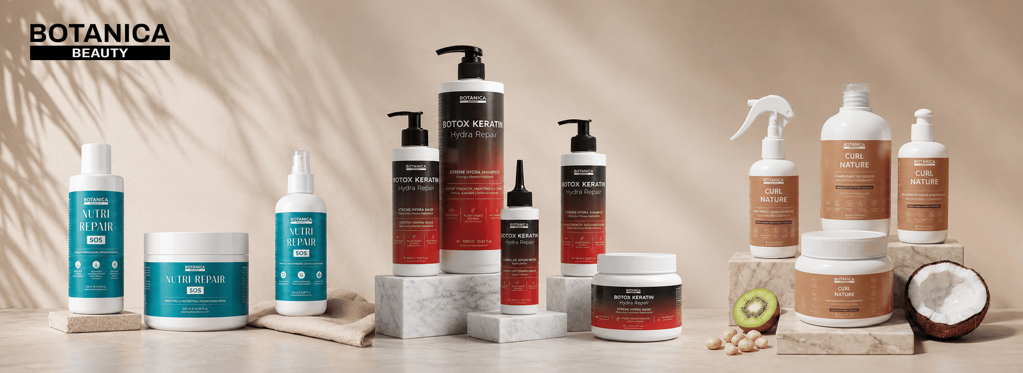 Lineas de cabello profesionales de Botanica Beauty